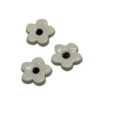 happy flower white mosaic insert