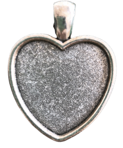 Heart Shape Pendant for Micro Mosaic 30mm
