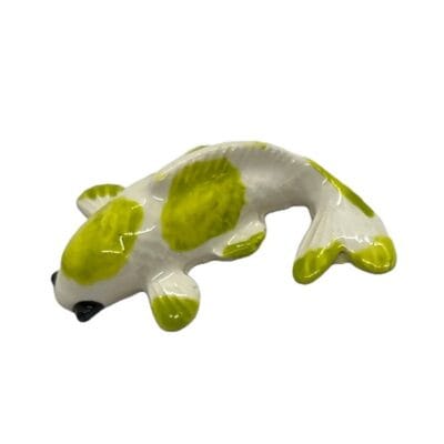koi green white mosaic insert