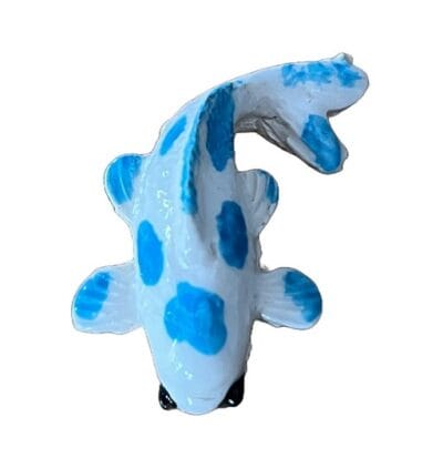 koi mosaic insert azure white