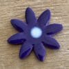 large star flower purple mosaic insert