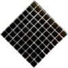 Micro Crystal Glass Black 10 x 10 mm sheet of 64