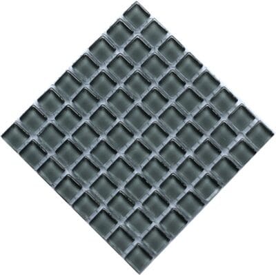 Micro Crystal Glass Dove Grey 10 x 10 mm sheet of 64