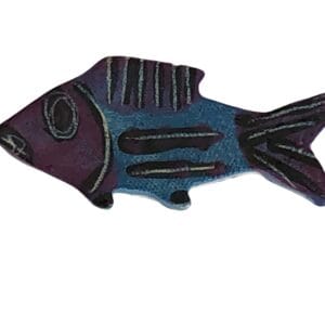 Fish Purple Blue Facing Left Each