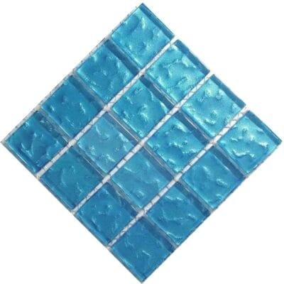 Metallic Texture Baby Blue 23 x 23 mm sheet of 16