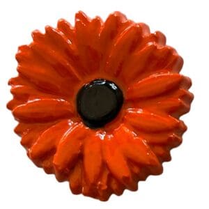 nw051 flat flower mosaic insert orange