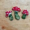 Set of 3 mushrooms various colors