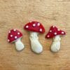 Set of 3 mushrooms various colors