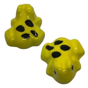 nw085 frog small yellow black mosaic insert