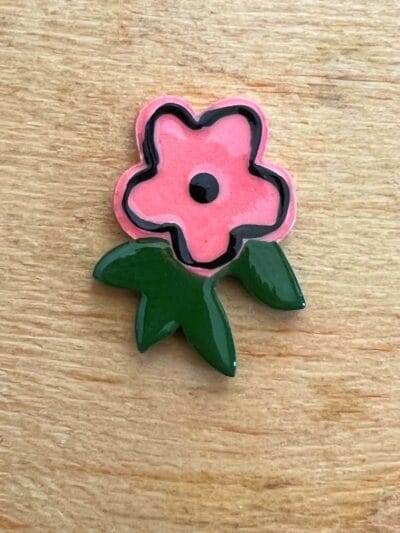 Medium Flower with leaves various colors