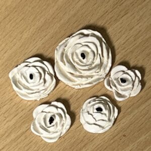 Set of 5 roses various colours