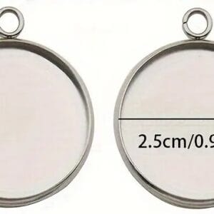 stainless steel pendant for micro mosaics