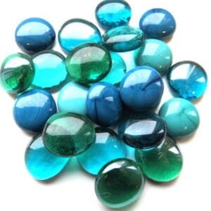 Medium Teal Express Mix (100 Grams) 16-20mm