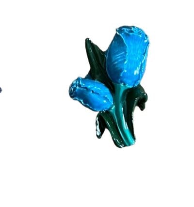 tulip light blue mosaic insert