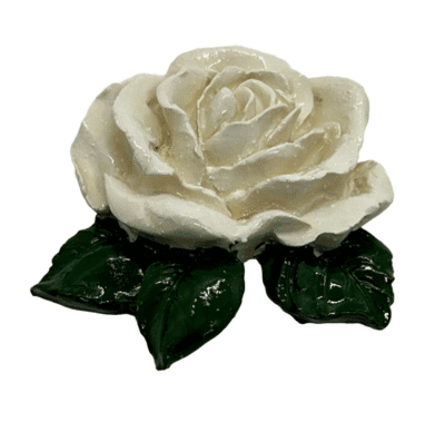 white rose mosaic insert