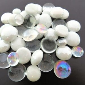 White frost mini gems for mosaic