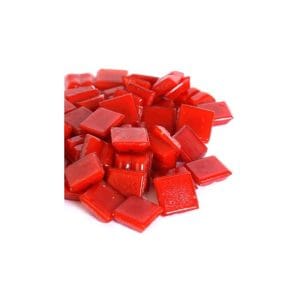 mini red mosaic tiles