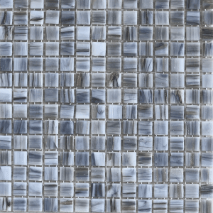 mini grey gold fleck mosaic tile