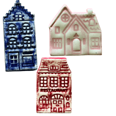 amsterdam houses mosaic inserts